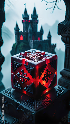 Mysterious Gothic Fruit Cube: Ancient Castle Secrets photo