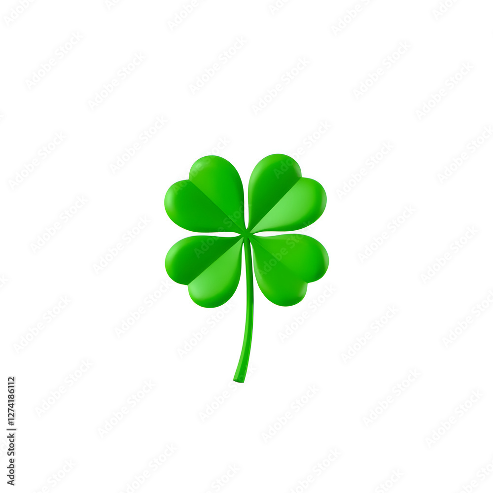 four leaf clover isolated