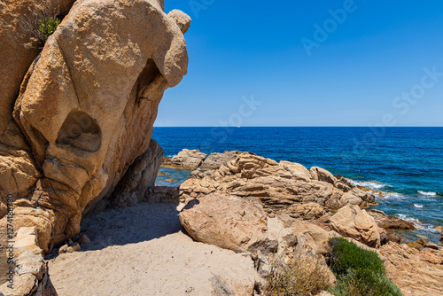 rocce erose dal vento. Isola della Maddalena, Sardegna photo