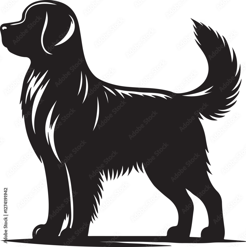 a dog silhouette vector a dog silhouette vector