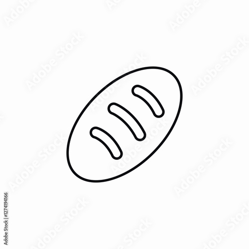 bun bread icon sign vector