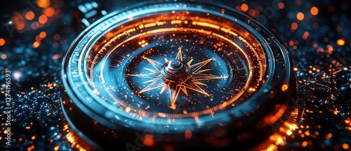 Wallpaper Mural Mystical Compass: A Journey into the Unknown Torontodigital.ca