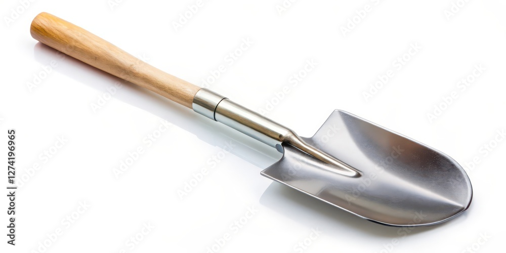Fototapeta premium Small Garden Trowel on White Background