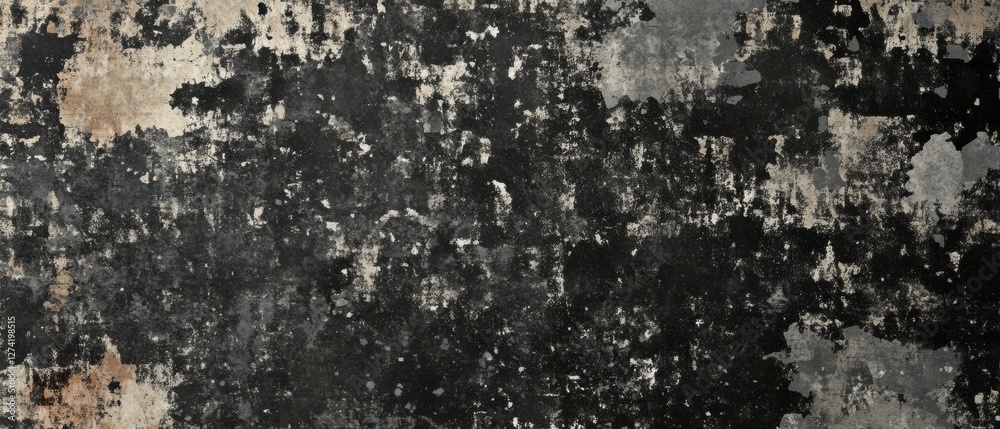 Obraz premium Ultrawide Grunge Dark Army Camo Texture