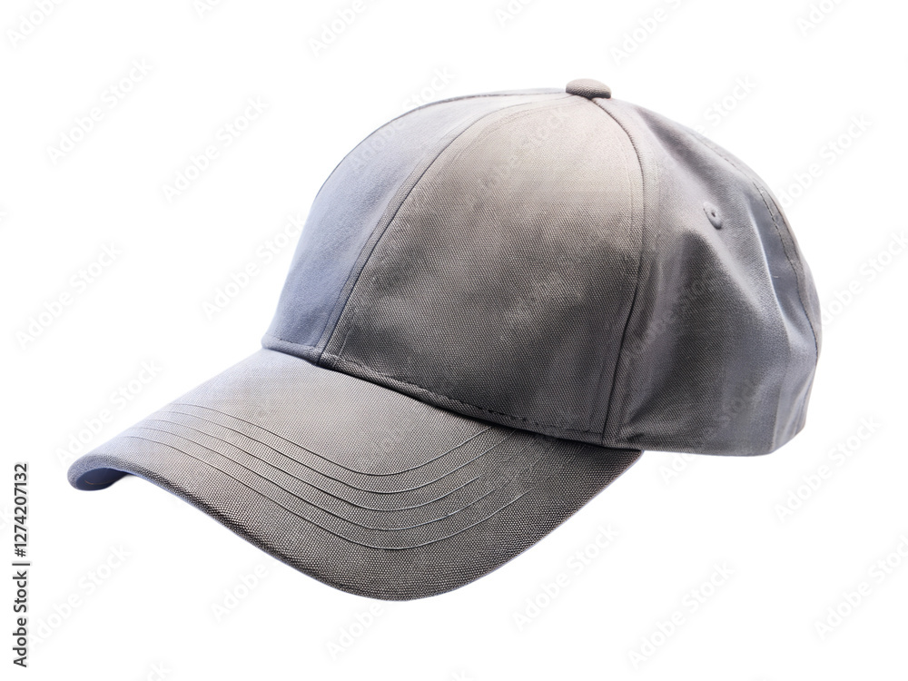 Gray cap mockup isolated on transparent background Gray cap mockup isolated on transparent background