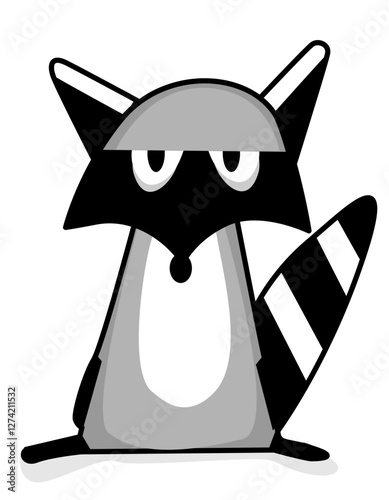 Ilustración de un mapache