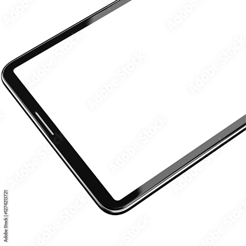Black Tablet on Black Background