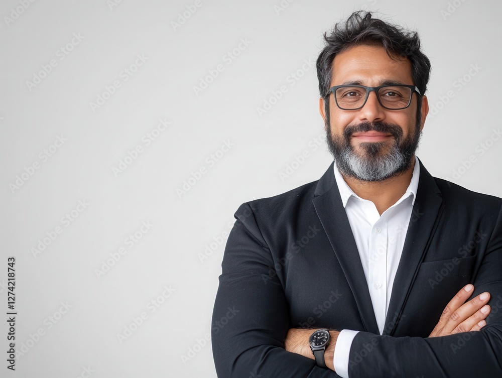 Confident Indian Customer Service Representative in Professional Attire Confident Indian Customer Service Representative in Professional Attire