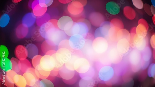 Extreme close up of blurred colorful lights creating a chaotic and transient pattern, symbolizing uncertainty and impermanence, background, ephemeral, colorful