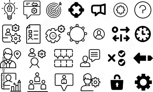 medical icons set