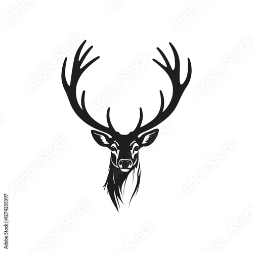 Majestic Wild Deer in Serene Forest Landscape