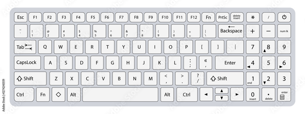 Keyboard full size Vector Art, Icons, and Graphics Keyboard full size Vector Art, Icons, and Graphics