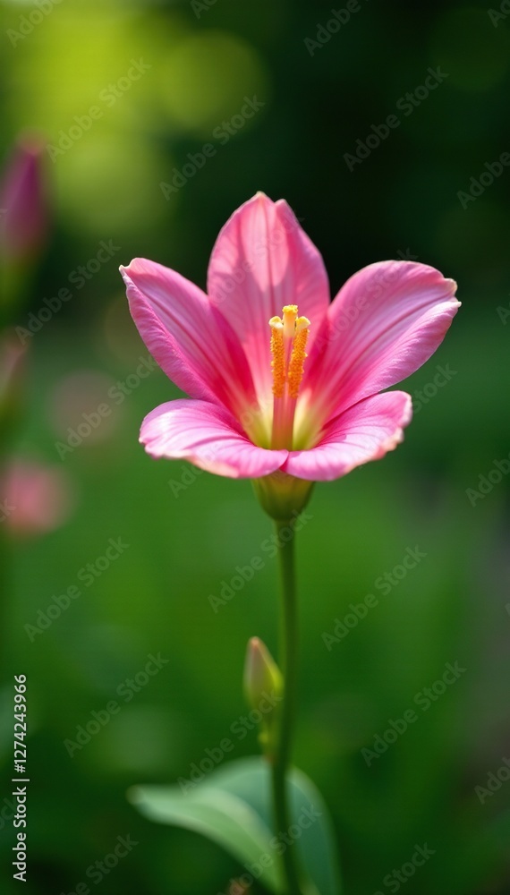 Soft petals of alstroemeria in a tranquil garden, serene, garden, greenery Soft petals of alstroemeria in a tranquil garden, serene, garden, greenery