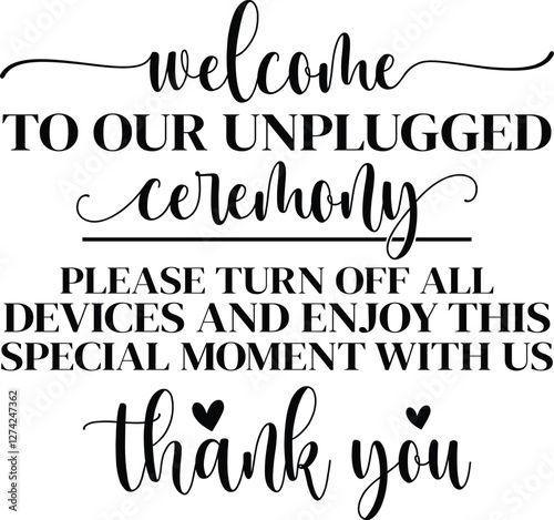 welcome TO OUR UNPLUGGED SVG