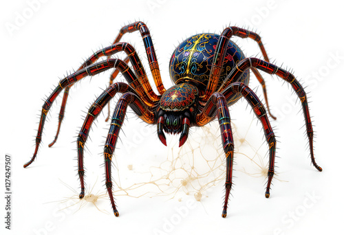 spider isolated on white background
