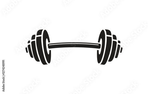 Weight, Weight lifting vector icon.