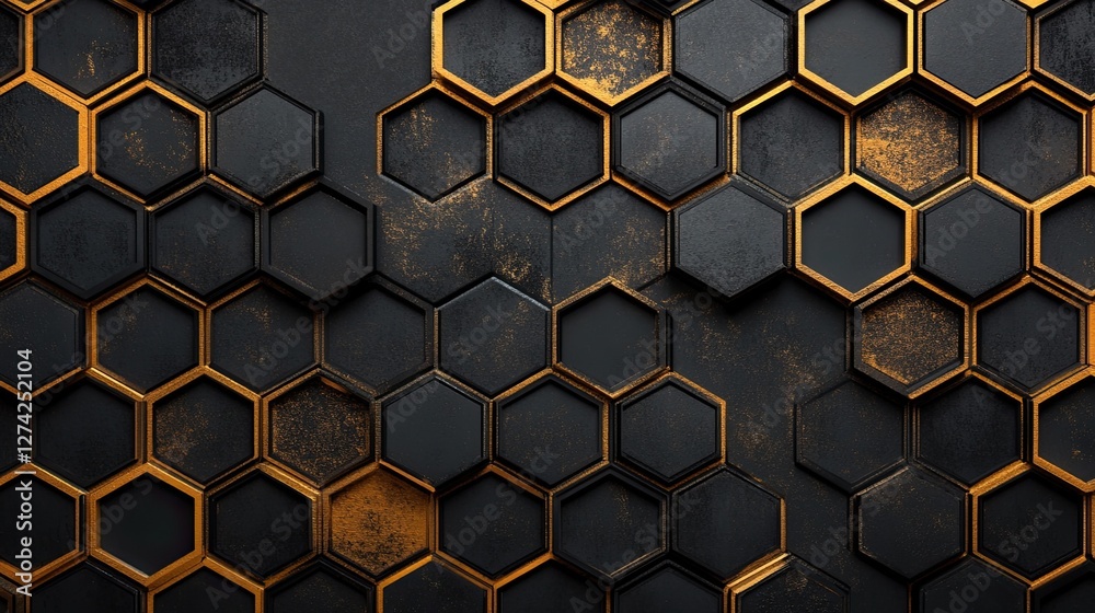 Vector Banner with Hexagonal Pattern Design Vector Banner with Hexagonal Pattern Design