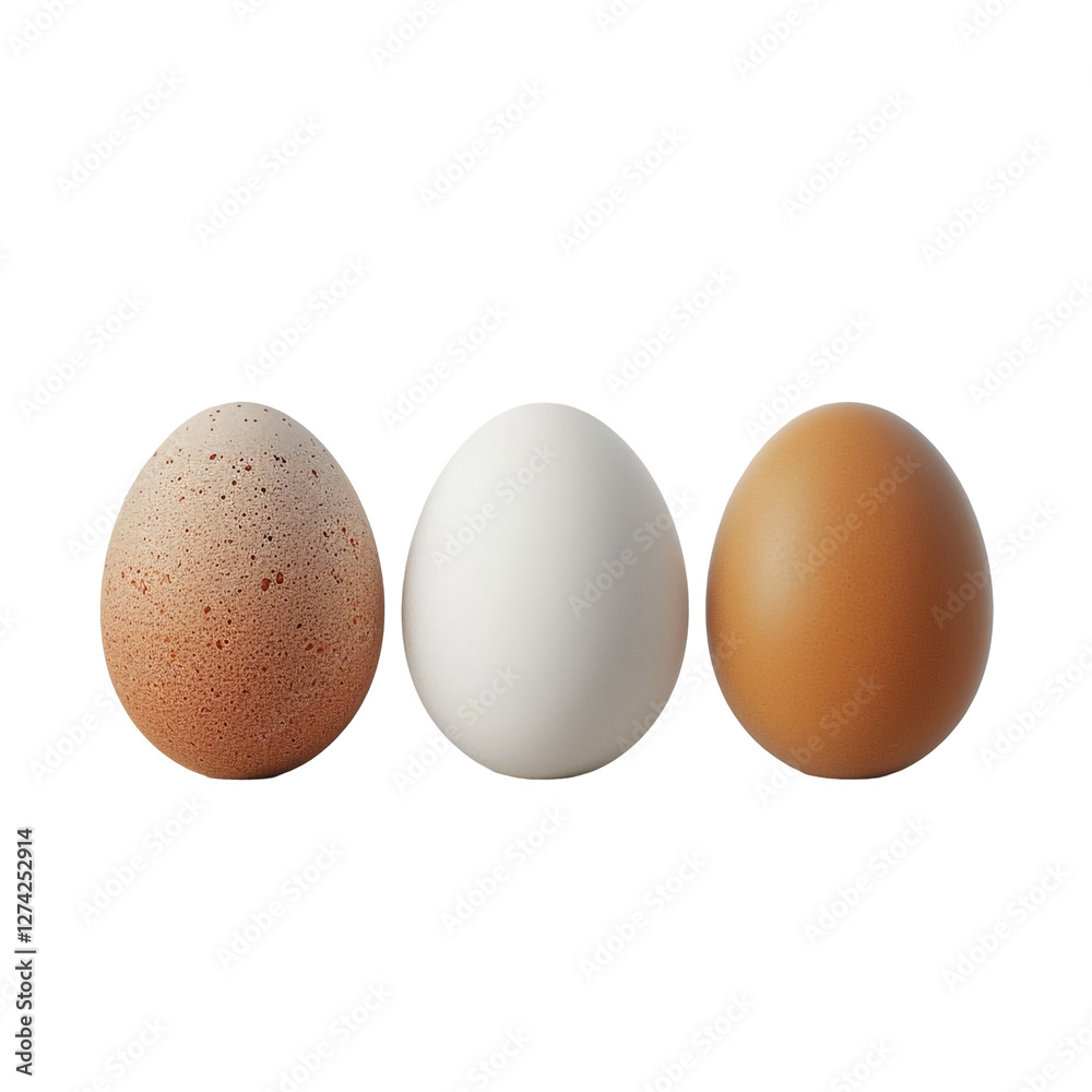 Three Eggs of Different Colors Three Eggs of Different Colors