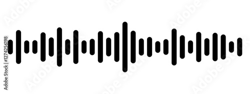 Podcast sound waves set. Waveform pattern for music player, podcast, voise message, music app. Audio wave icon. Equalizer template.