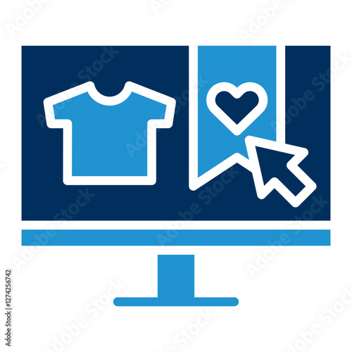 Add To Favourites Blue Color Icon