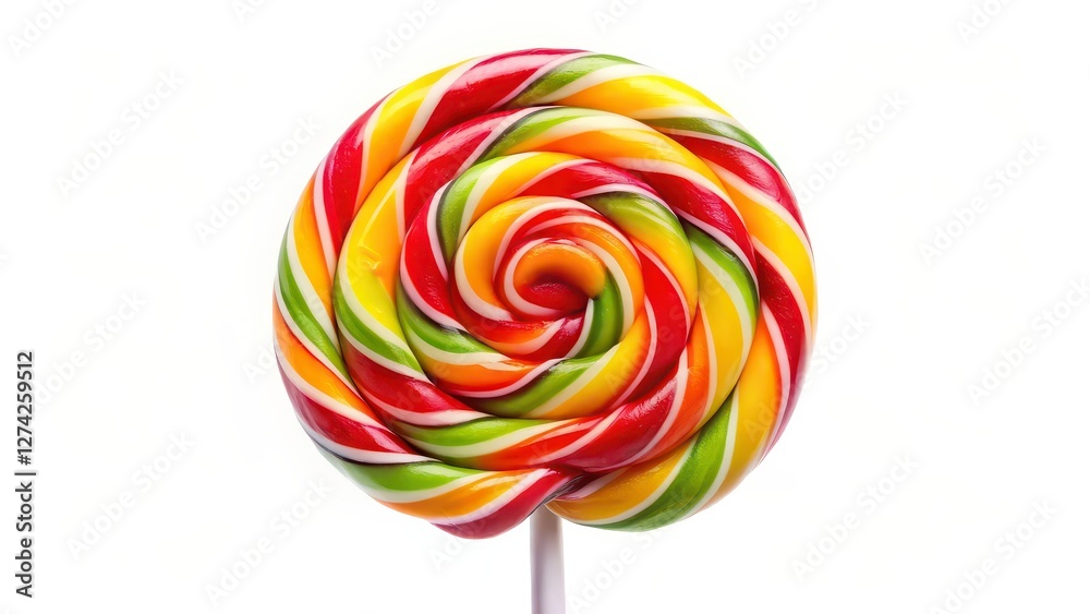 Swirl Lollipop on White Swirl Lollipop on White