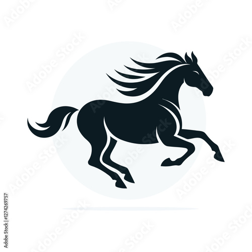 horse silhouette vector design illustration