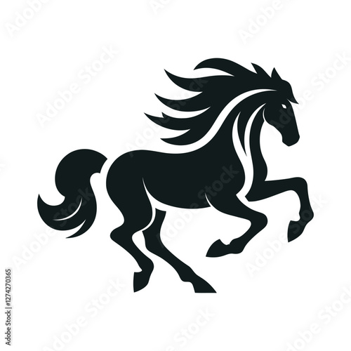 horse silhouette vector design illustration