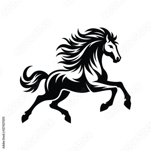 horse silhouette vector design illustration