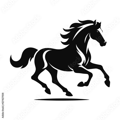 horse silhouette vector design illustration
