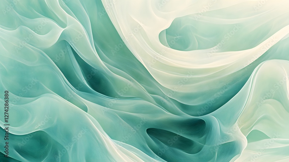 Serene Abstract Ocean Waves Serene Abstract Ocean Waves