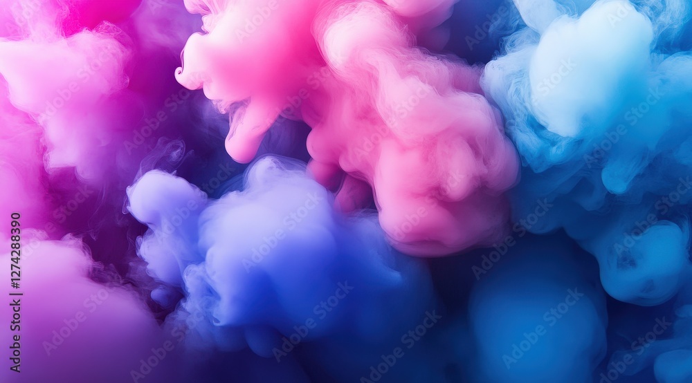 Fototapeta premium Colorful ink swirls abstract background