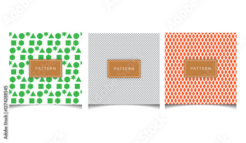 Creative abstract different color pattern background texture with minimal shapes