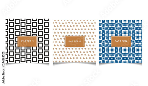 Creative abstract different color pattern background texture with minimal shapes