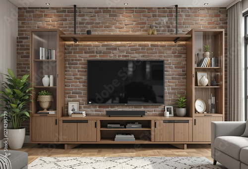 Wallpaper Mural living room interior Torontodigital.ca