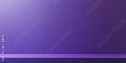 Modern art featuring two-tone purple wall decor.