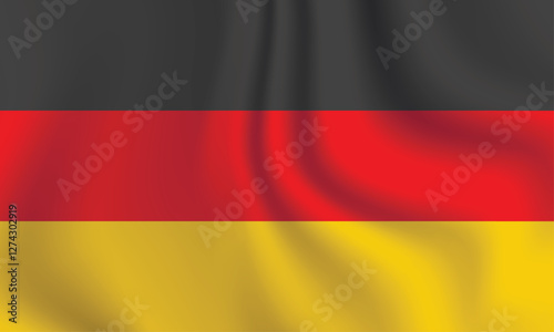 Flag of Germany. German national symbol in official colors. Template icon. Abstract vector background.