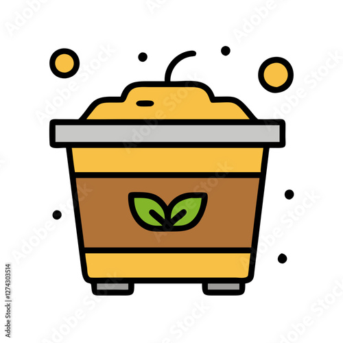 compost bin icon design