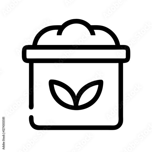 compost bin icon design
