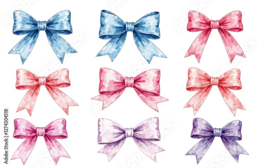 bows isolated on white