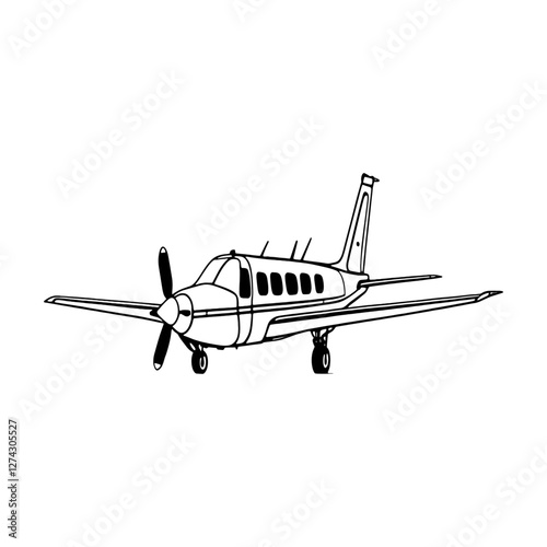airplane aviation black and white.cargo plane airplane aircraft line icon illustration outerwear female clothes girl icons set.icon symbol of hang glider, airplane with screw, propeller monochrome.