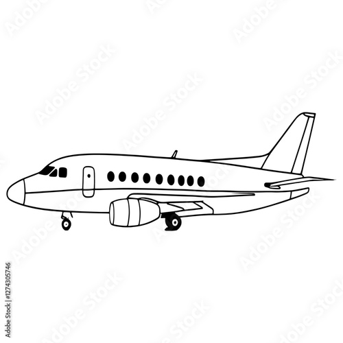 airplane aviation black and white.cargo plane airplane aircraft line icon illustration outerwear female clothes girl icons set.icon symbol of hang glider, airplane with screw, propeller monochrome.