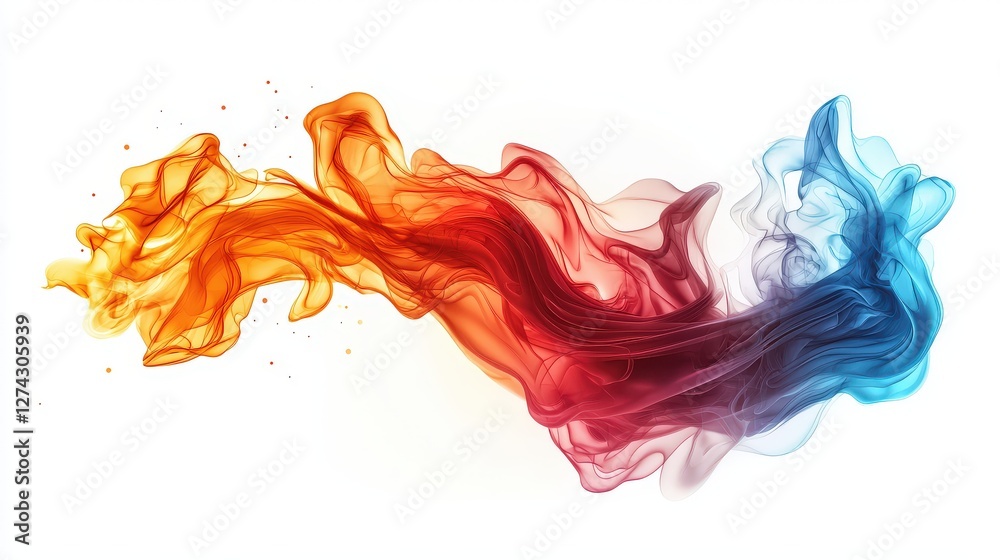 Stylized 3D flame drawing icon with dynamic flame shapes, energetic motion, and bold colors, full depth of field, isolated on white background. Stylized 3D flame drawing icon with dynamic flame shapes, energetic motion, and bold colors, full depth of field, isolated on white background.
