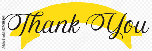 Thank you sign icon. Customer service symbol. vector thank you handwritten inscription. hand drawn lettering. Thank you calligraphy. Thank you card.  EPS 10.