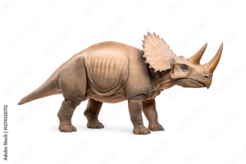 Fototapeta premium Dino triceratops isolated on white background