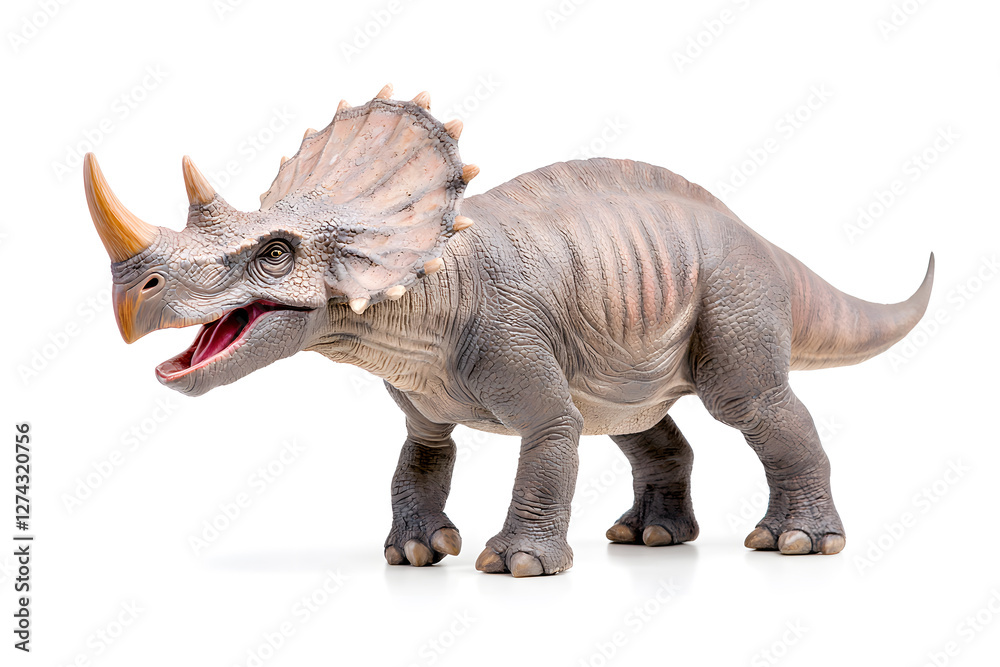 Fototapeta premium Dino triceratops isolated on white background