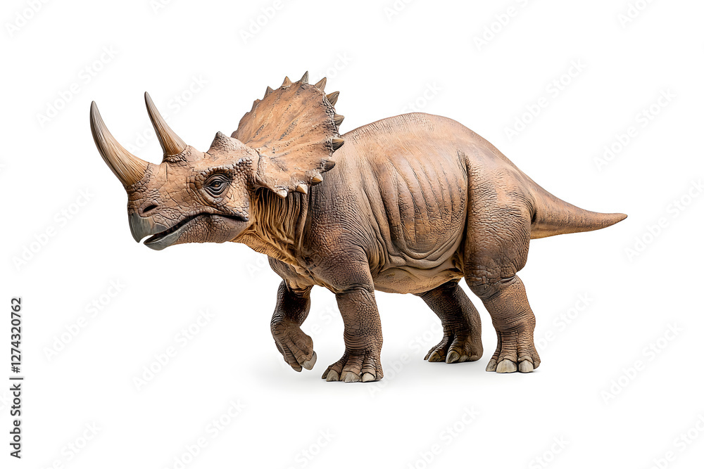Obraz premium Dino triceratops isolated on white background
