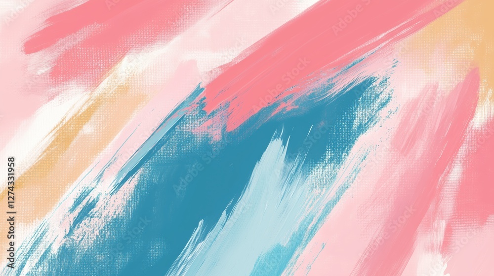 Obraz premium Abstract Art: A Colorful Canvas of Brushstrokes and Hues.