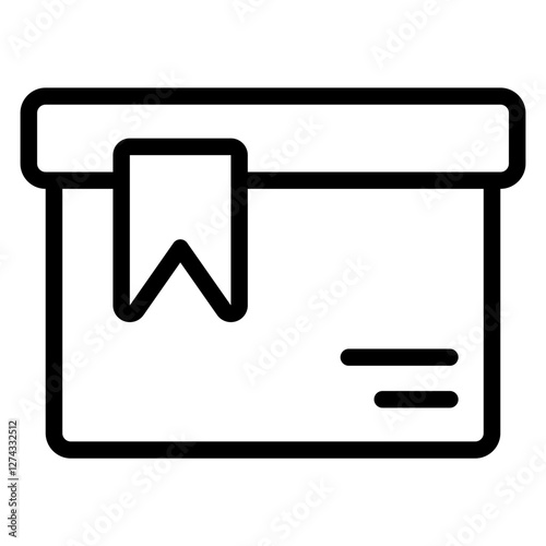 package with bookmark icon