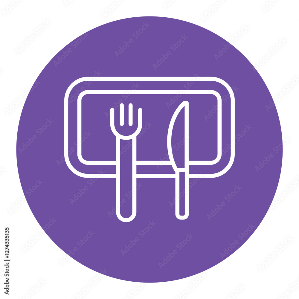 Wooden Tableware Icon