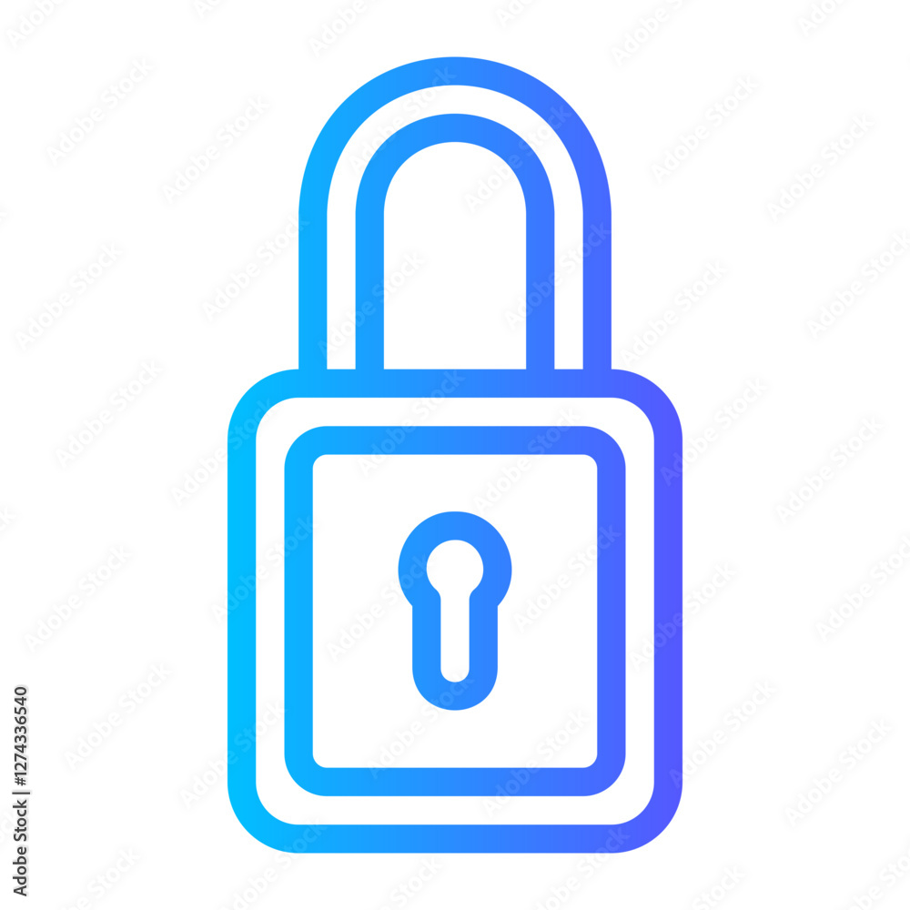 lock gradient icon lock gradient icon